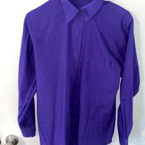 Foxcroft Purple Dress Shirt Classic Long Sleeve